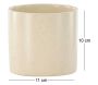 Cache pot en grès Sane 11x10 cm - 8,62