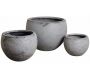 Cache-pot rond en fibre de ciment (Lot de 3)