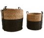 Cache-pot ronds en jonc de mer (Lot de 3)