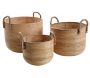 Cache-pot ronds en poelet (Lot de 3)