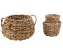 Cache-pots assortis en rotin (Lot de 3)