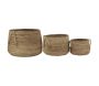 Cache-pots boules en abaca (lot de 3) - AUBRY GASPARD