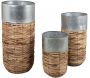 Cache-pots haut en rotin Paolo (Lot de 3) - AUBRY GASPARD