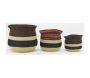 Cache-pots en jonc teinté - AUB-5898