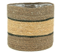 Cache-pots en jonc naturel et brun - AUB-7097