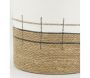 Cache-pots en jonc naturel et blanc (lot de 4) - 84,90