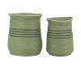 Cache-pots  en jonc vert (lot de 2)