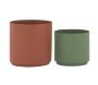 Cache-pots en métal assortis (lot de 2)