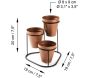 Cache-pots en métal 3 pots Decorative - ASI-0595