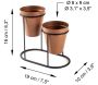 Cache-pots en métal 2 pots Decorative - ASI-0599