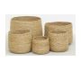 Cache-pots ronds en jonc (lot de 5) - 139