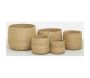 Cache-pots ronds en jonc (lot de 5) - AUBRY GASPARD