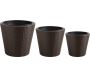 Cache-pots en résine tressée (lot de 3)