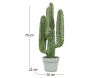 Cactus artificiel 4 branches en pot 70 cm - 5