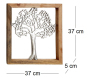 Cadre en bois et aluminium Arbre de vie 37 cm - SIL