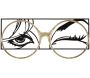 Cadre décoratif en métal Eyewear 89.5 x 3.8 x 41.3 cm