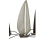 Cadre décoratif en métal bateaux Regata 119 x 3 x 51 cm - 64,90