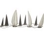 Cadre décoratif en métal bateaux Regata 119 x 3 x 51 cm