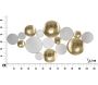 Cadre décoratif en métal avec miroirs Glam 118 x 2.5 x 60 cm - MAU-0114