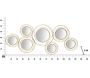 Cadre décoratif avec miroirs Specchio 124.5 x 4 x 53.5 cm - MAU-0115