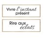 Cadre décoratif slogan 20 x 60 cm (Lot de 2)