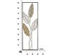 Cadre en métal Feuilles 30.5 x 1.9 x 91 cm - MAU-0111
