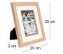 Cadre photo classique bois clair et foncé - SIL