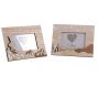 Cadre photo décor sports d'hiver (Lot de 2)