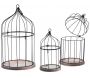 Cages en métal laqué et bois (Lot de 3) - AUBRY GASPARD