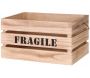 Cagette en bois brut Fragile (Lot de 2) - 5