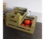 Cagette en métal coloré (Lot de 2) - BAZARDELUXE