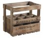 Caisse en bois vieilli 6 bouteilles Perrin et Fils