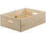 Caisse en bois brut de rangement