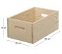 Caisse en bois brut de rangement - 5
