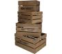 Caisse en bois de pin (Lot de 4) - ESS-1950