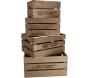 Caisse en bois de pin (Lot de 4) - 46,90