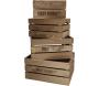 Caisse en bois de pin (Lot de 4) - ESSCHERT DESIGN
