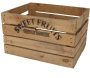 Caisse en bois de pin et épicéa Vintage 42 x 51 x 30 cm - 6