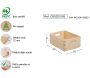 Caisse en bois de rangement (Lot de 2) - 13,52