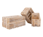 Caisse en bois vieilli (Lot de 3)