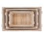 Caisse en bois vieilli (Lot de 3) - AUB-2134