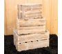 Caisse en bois vieilli (Lot de 3) - AUBRY GASPARD