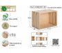 Caisse en pin massif modulable Home box - AST-0169