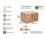 Caisse en pin massif modulable Home box - AST-0168