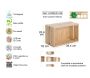 Caisse en pin massif modulable Home box - AST-0167
