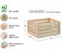 Caisse de rangement en pin massif Home box - AST-0171