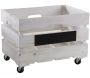 Caisses de rangement en bois blanchi (Lot de 2) - AUBRY GASPARD