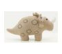 Cale-porte dinosaure en coton beige - AUB-6342