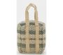 Cale-porte en coton et jute gris - AUB-6031