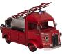 Camion de pompier décoratif en métal